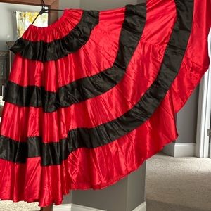 Latin Satin Dance skirt
